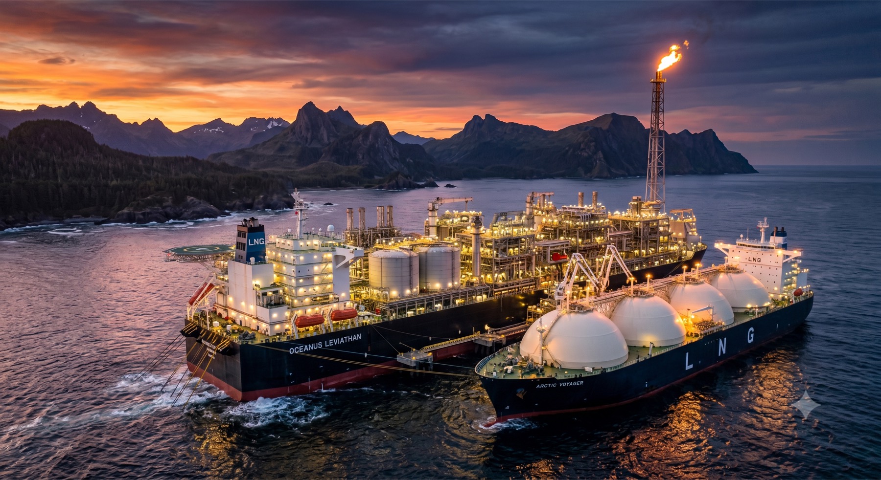 Instalación FLNG offshore